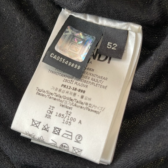 FENDI Roma Made in Italy 100% Wool Knitwear Pullover - Picture 11 of 15